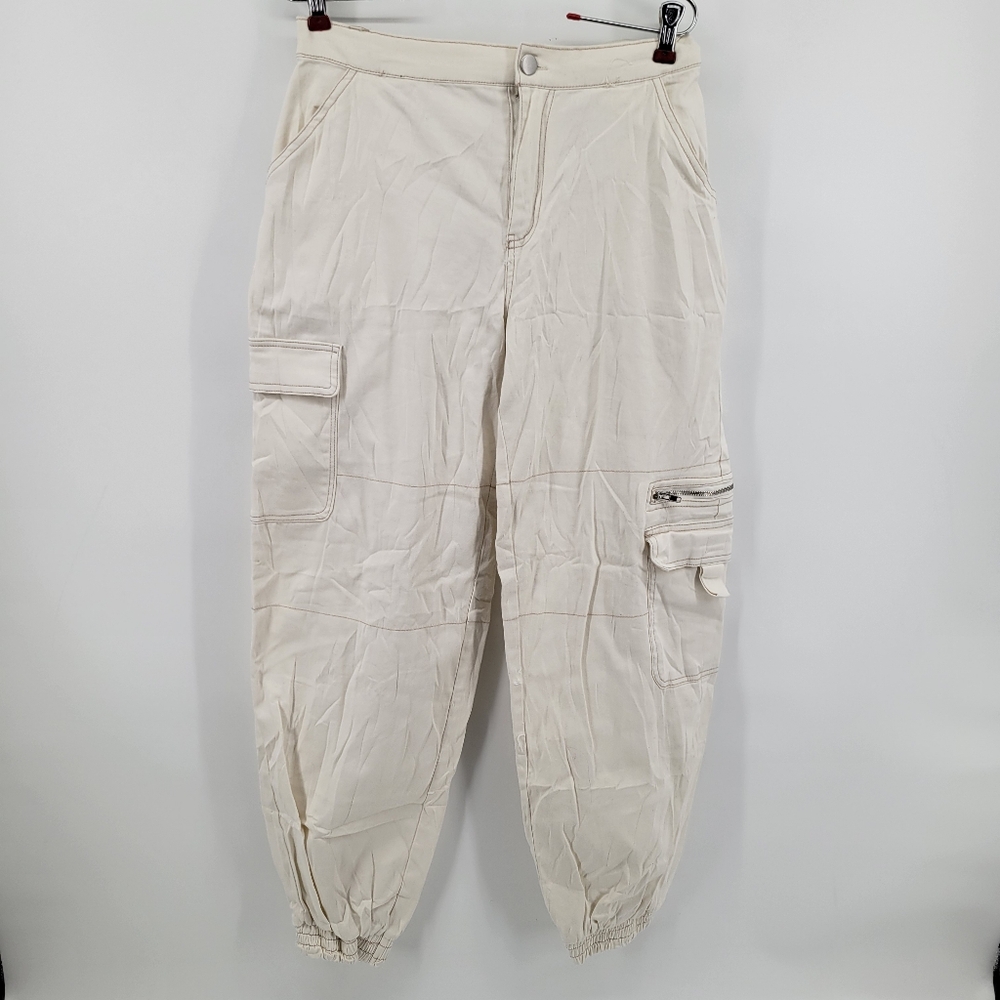 Rachel Paige Oversized Cream Cargo Pants Kim Possible Size Medium